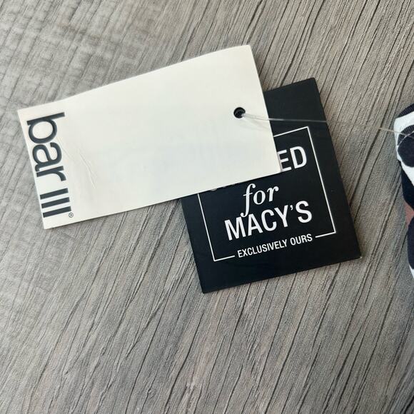 Bar III 'Run Wild' Swimsuit Leopard/Cheetah Animal Print Strapless/Halter M Knot - Picture 5 of 6